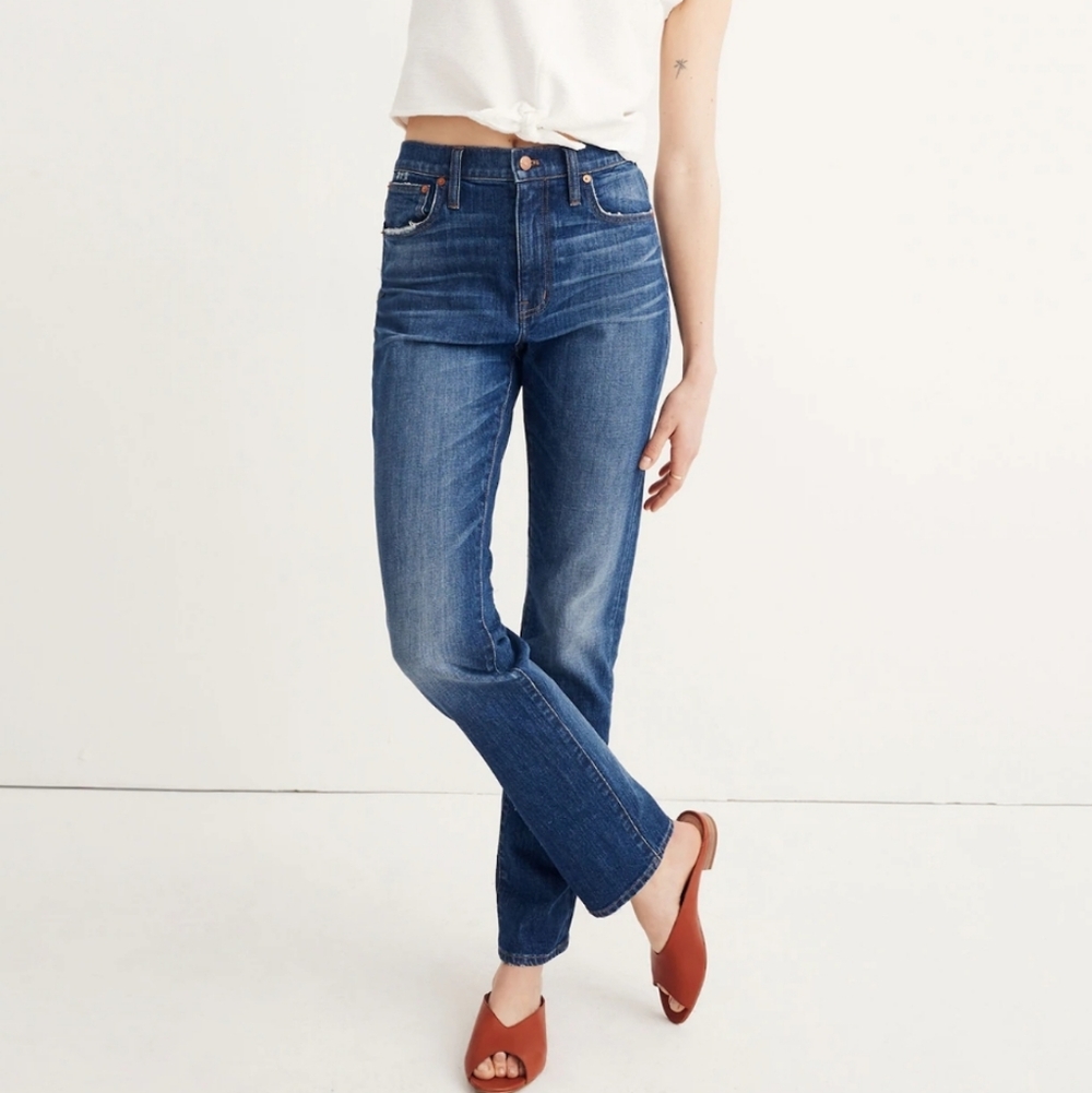 NWT J.Crew Madwell High Rise Boyfriend Slim Jeans 25/24 RUNS LARGE for 24